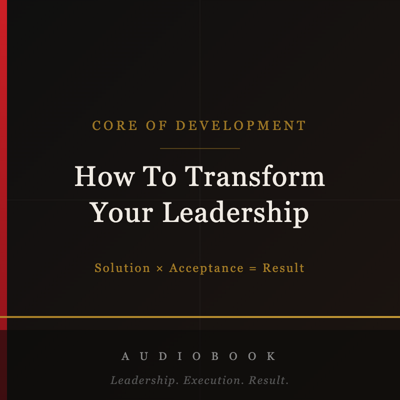 Audio Booklet - How To Transform Your Leadership